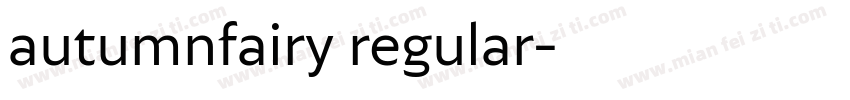 autumnfairy regular字体转换